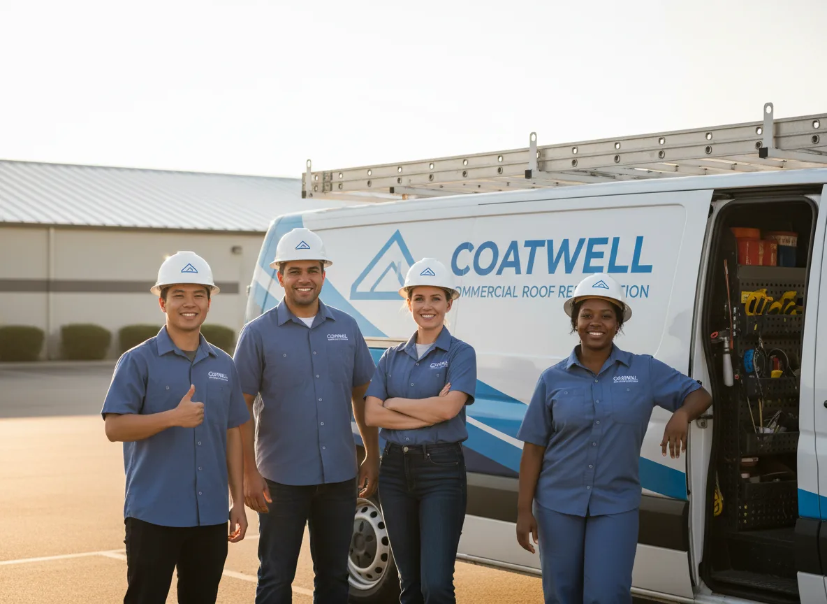 Commercial roof coating company in Rudolph, WI