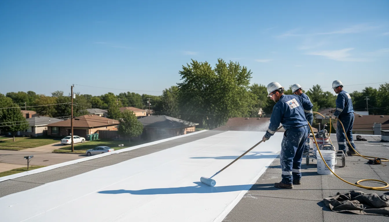 Commercial roof coating in Rudolph, WI near me